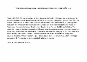 2018 08 28 COMMEMORATION DE LA LIBERATION DE TOULON LE 28 AOUT 1944